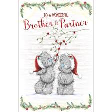 Wonderful Brother & Partner Me to You Bear Christmas Card Image Preview